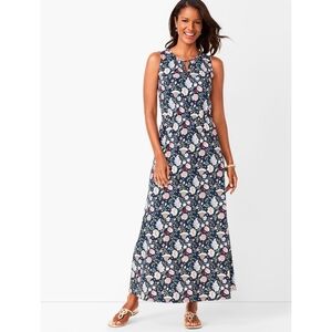 Talbots Floral Keyhole Maxi Dress
